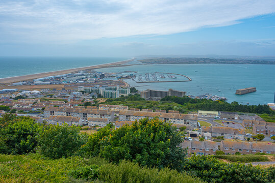 Panorama view of Portland in England