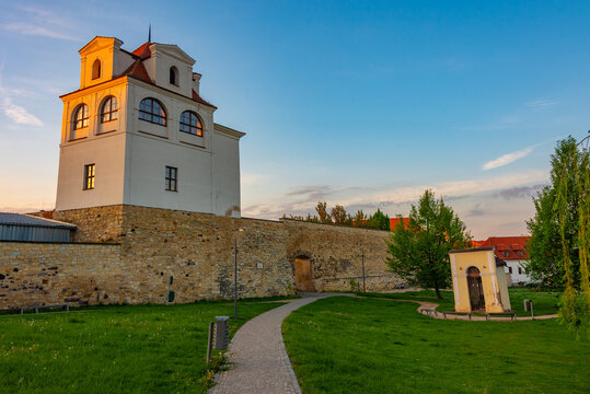 Vaclav Havel park in Litomerice, Czech republic