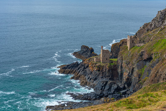 Ruins of bottalack mine in England