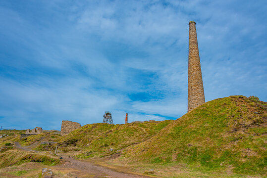 Ruins of bottalack mine in England
