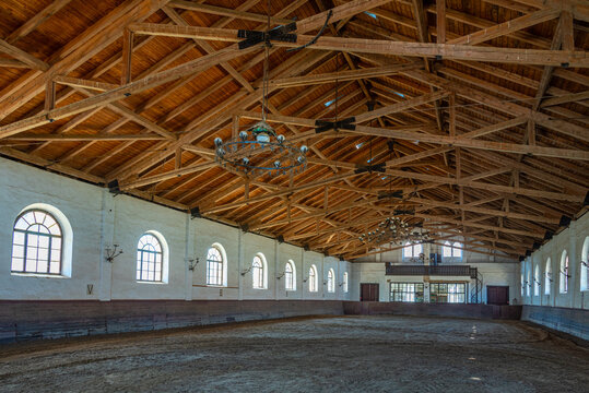Training ground at the State Stud-Farm Estate of Mezohegyes, Hun