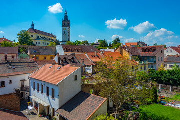 Naklejka premium Saint Stephen cathedral in Litomerice, Czech republic