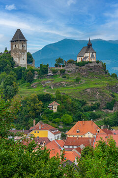 Petersberg castle above Friesach in Austria