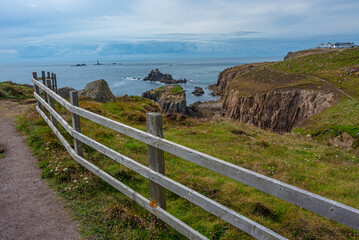 Fototapeta premium Summer day at Land's End in England