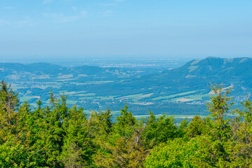 Fototapeta premium Natural landscape of Beskydy mountains in Czech republic