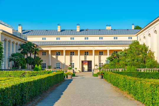 Flower garden at Kromeriz, Czech republic