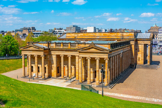 Summer day at National galleries of Scotland, Edinburgh