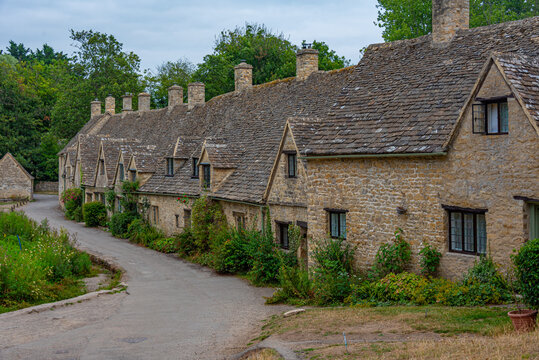 Historical houses in English town Bibury