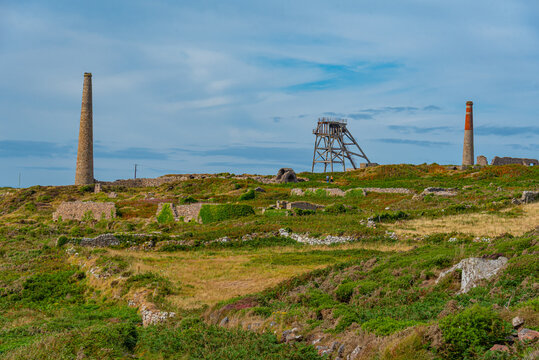 Ruins of bottalack mine in England
