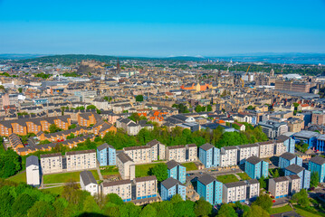 Obraz premium Panorama view of Edinburgh in Scotland