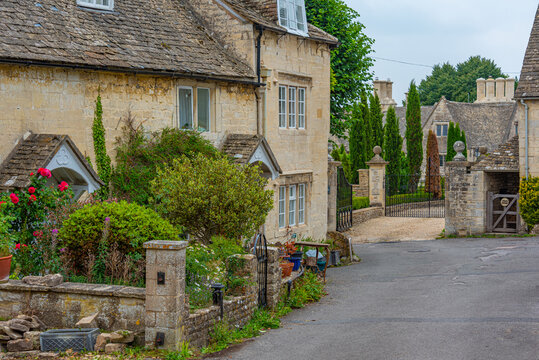 Historical houses of the Cotswolds region at Painswick, England