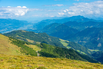 Obraz premium Panorama of Alps viewed from Goldeck in Austria
