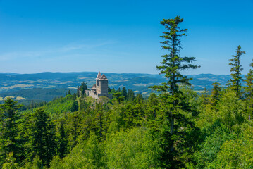 Fototapeta premium Panorama view of Kasperk castle in Czech republic