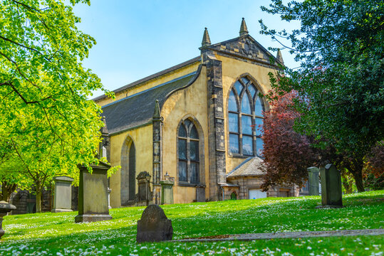 Greyfriars Kirkyard Cemetery in Edinburgh, Scotland