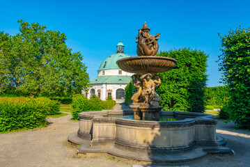 Obraz premium Flower garden at Kromeriz, Czech republic