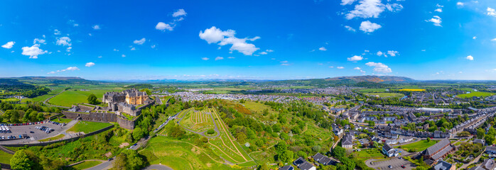 Panorama view of Stirling castle in Scotland © dudlajzov