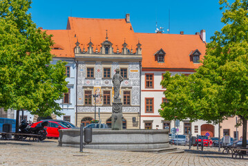 Fototapeta premium Velke namesti in Prachatice, Czech republic