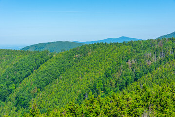 Fototapeta premium Natural landscape of Beskydy mountains in Czech republic