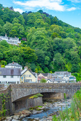 Fototapeta premium Promenade in Lynmouth harbour in England