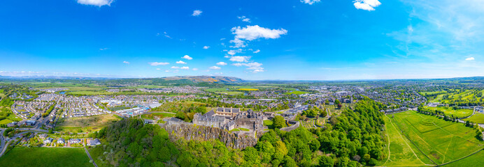 Panorama view of Stirling castle in Scotland © dudlajzov
