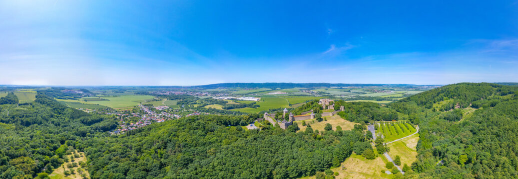 Summer day at Helfstyn castle in Czech republic
