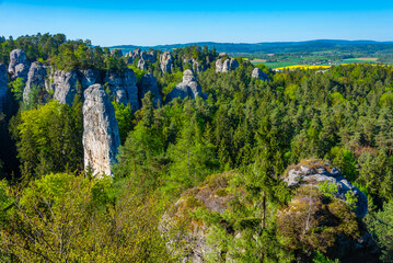 Obraz premium Sandstone formations at Hruba Skala at Bohemian paradise in Czec
