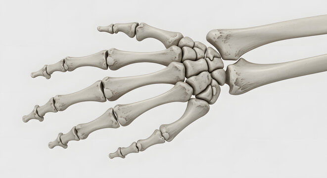 human skeleton hand bones anatomy Generated by AI