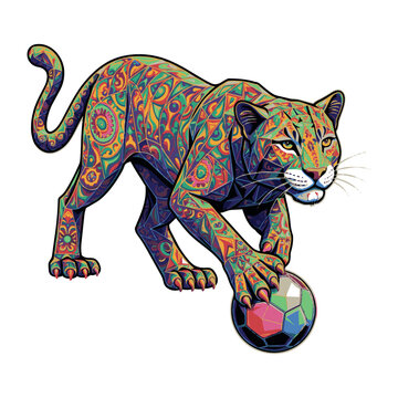 animal, tigre, aislada, ilustraci&oacute;n, vector, balon, mundial, copa del mundo, inhospitalario, dibujos animados, felinos, fauna, silueta, blanco, naturaleza, arte, zoo, rhino, negro, icono, juguete, obj