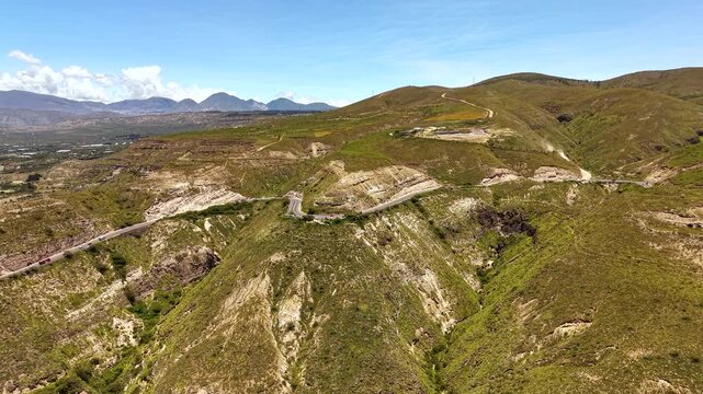 Cinematic Aerial View of Cayambe Volcano, Ecuador | Lush Green Fields & Andean Landscape Drone Footage
