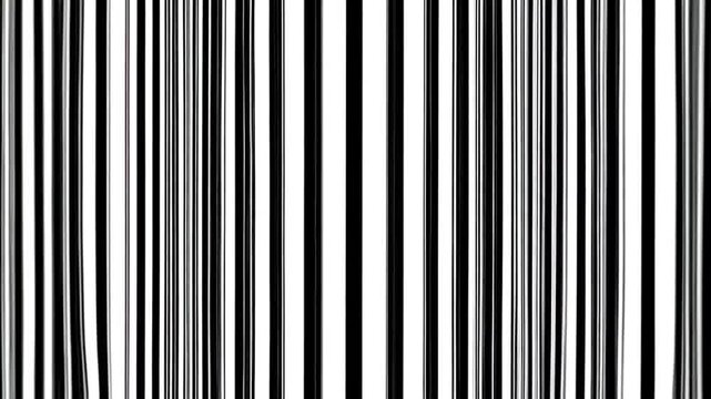 Abstract Black and White Glitch Art Background with Vertical Stripes and Digital Distortion Texture