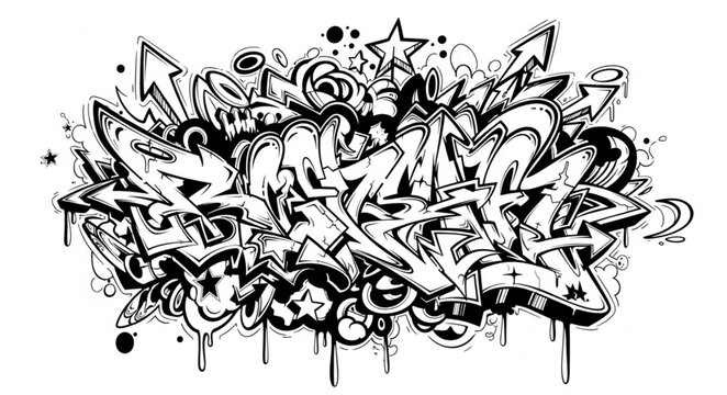 Graffiti Art Street Urban Design.