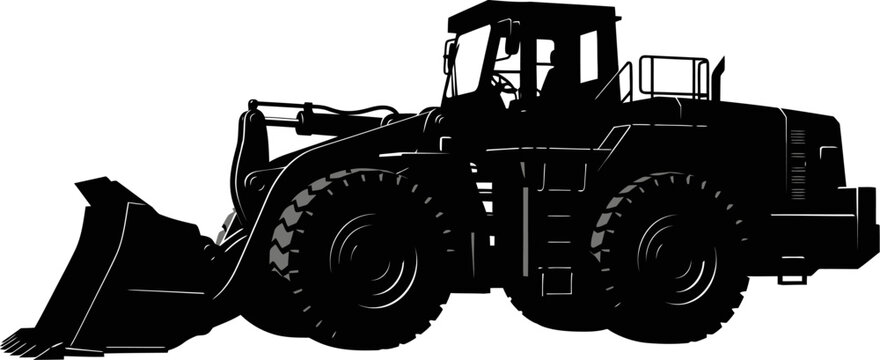 Front end wheel loader figure for earthmoving tasks