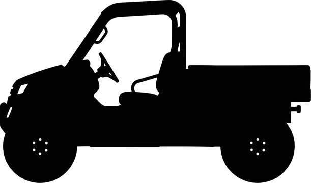 Utility side by side utv silhouette
