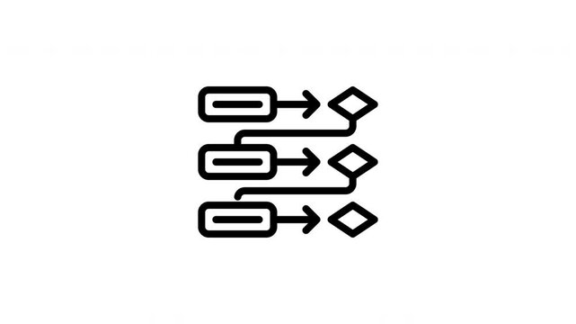 data flow animated icon