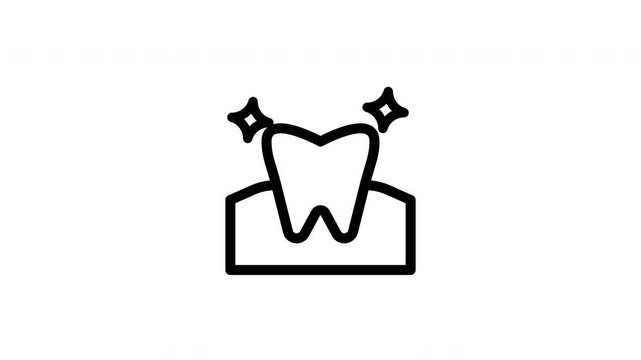 dental floss animated icon