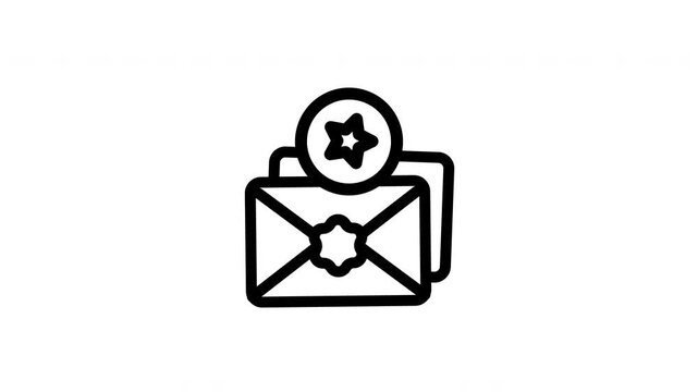 favorite mail animated icon