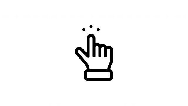 hand animated icon