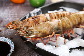 Fresh Penaeus monodon shrimp © YH