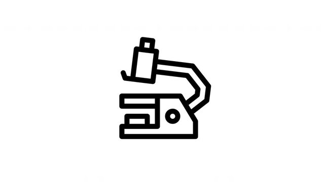 microscope animated icon