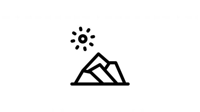 mountain animated icon