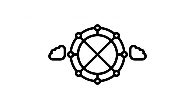 neural network animated icon