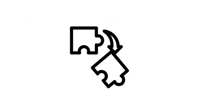 puzzle animated icon