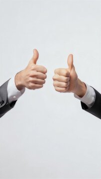 大拇指竖起满意支持赞美肯定
