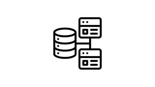 relational database animated icon