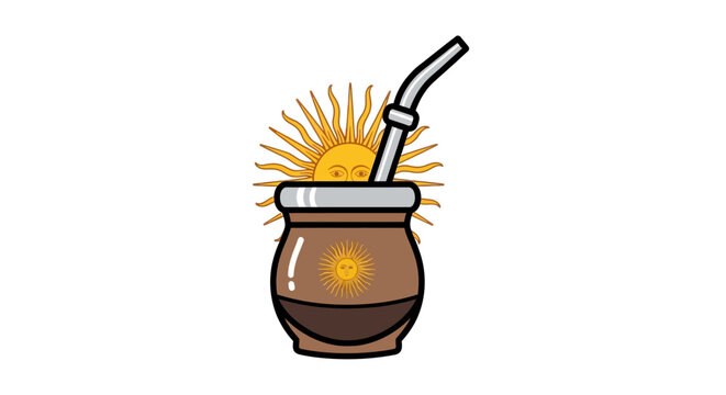 Traditional Yerba Mate Drink Cup.