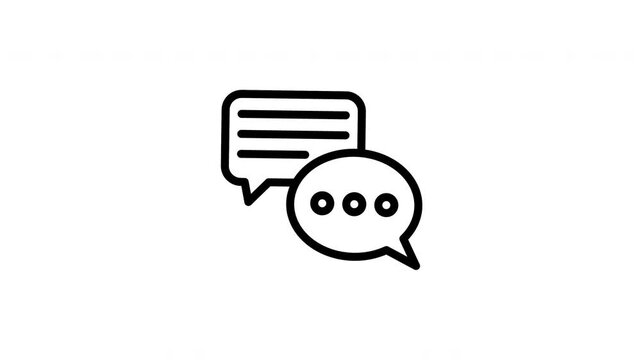 speech bubble animated icon