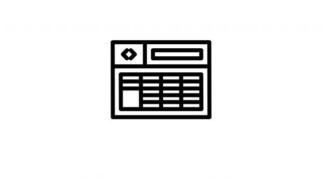 table animated icon