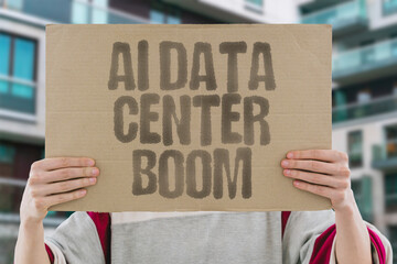 "AI Data Center Boom" The AI data-center boom is driving massive new investments in land, power, and cooling infrastructure worldwide. AI. DATACENTER. TECH. INVEST. ENERGY. © AndriiKoval