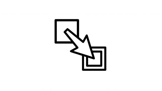 drag animated icon
