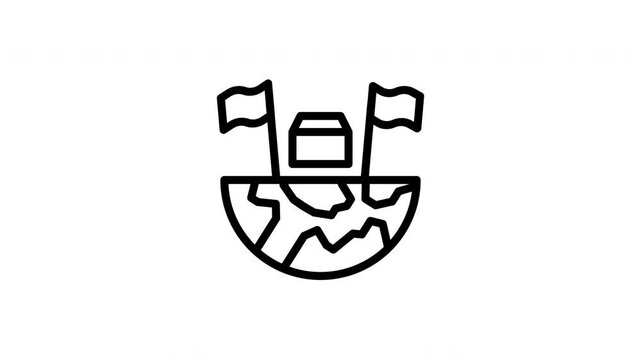 globe animated icon